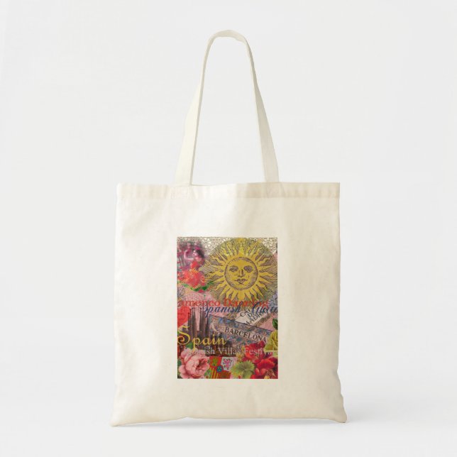 Tote Bag Espagne Sunshine Espagnol Travel Art (Devant)