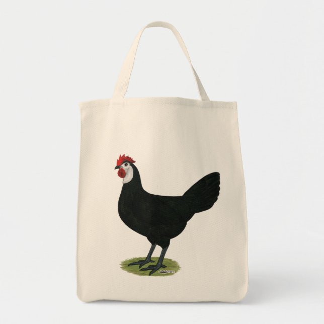 Tote Bag Espagnol : Hen à visage blanc (Devant)