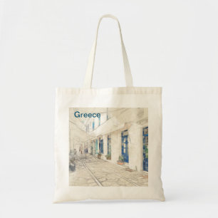 Tote Bag Espèces de rues traditionnelles grecques, Grèce