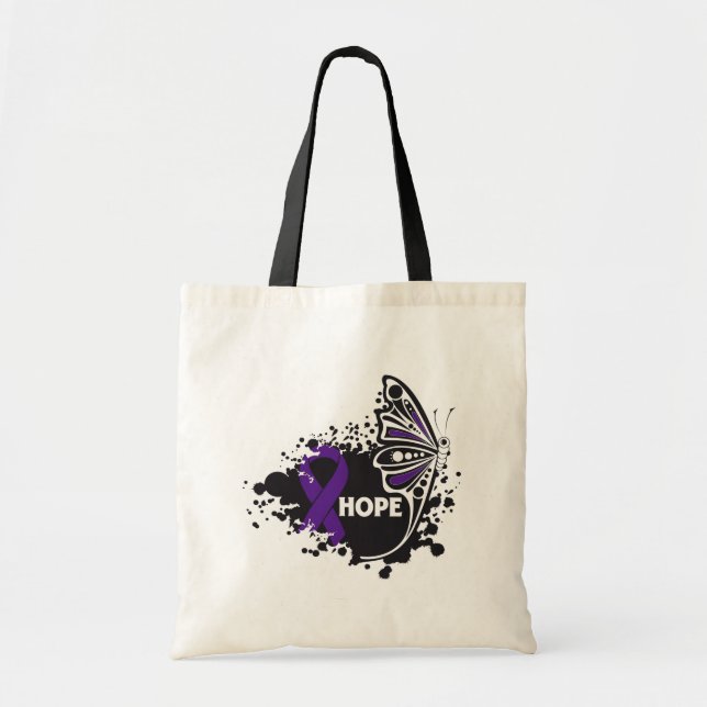 Tote Bag Espérons le papillon de la violence domestique (Devant)
