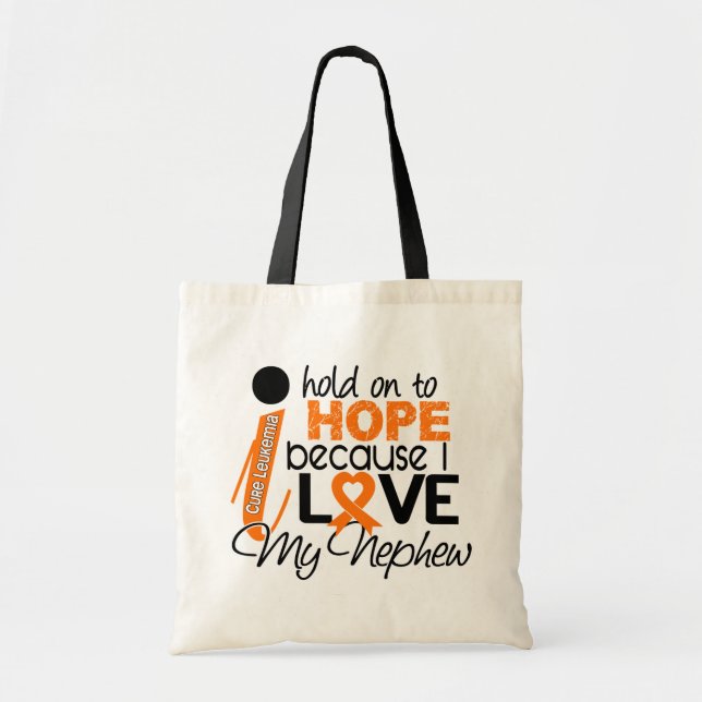 Tote Bag Espoir pour ma leucémie de neveu (Devant)