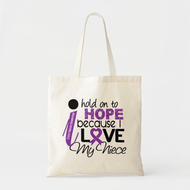 Tote Bag Espoir pour ma mucoviscidose de nièce (Devant)