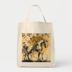 Tote Bag Esprit botanique vintage Cheval Blanc Floral Vigne