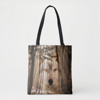 Tote Bag Esprit de loup dans les bois