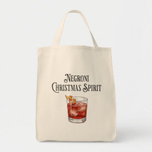Tote Bag Esprit de Noël drôle Negroni Cocktail de fêtes