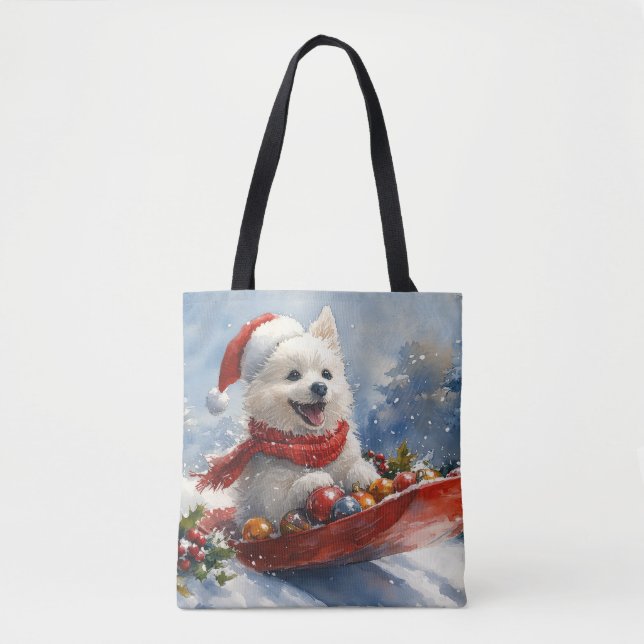 Tote Bag Esquimau américain dans la boue Laisser il neige N (Devant)