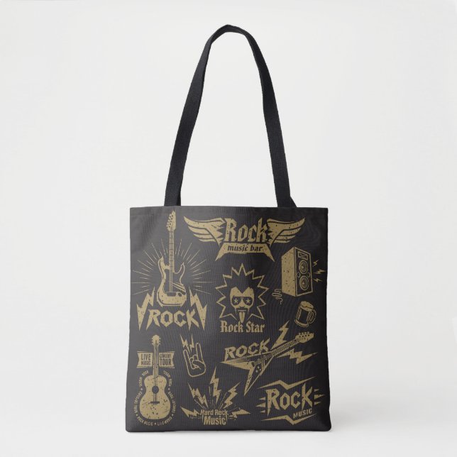 Tote Bag Essence de musique rock énergique (Devant)