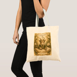 Tote Bag Essence florale vintage zodiaque - Capricorne