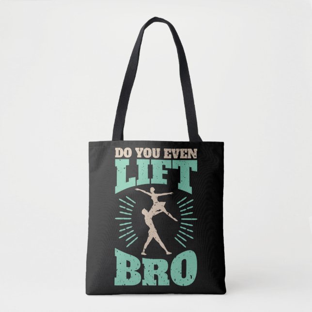 Tote Bag Est-Ce Que Vous Soulevez Même Brun Ballet Dancer H (Devant)