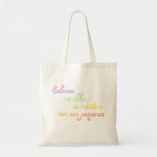 Tote Bag Estamos na aldéa, comme racions nos fils pequenas