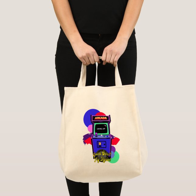 Tote Bag Estampa Game - Retro Arcade Game - Bolsa (Devant (produit))
