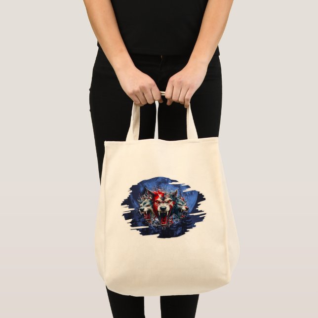 Tote Bag Estampa Graffiti - Cerberus Wolves - Bolsa (Devant (produit))