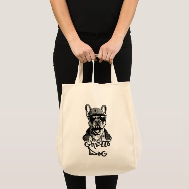 Tote Bag Estampa Hip Hop - Ghetto Dog - Bolsa (Devant (produit))