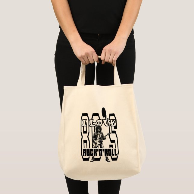 Tote Bag Estampa Rock - I Love 80s Rock’n’Roll – Bolsas (Devant (produit))