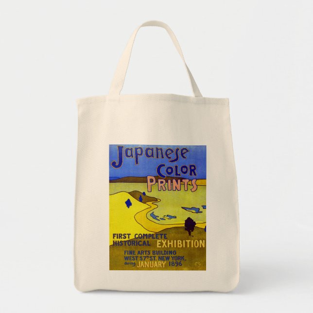 Tote Bag Estampes japonaises en couleur (Devant)