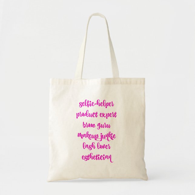 Tote Bag esthetician ||| {FOURRE-TOUT} (Devant)