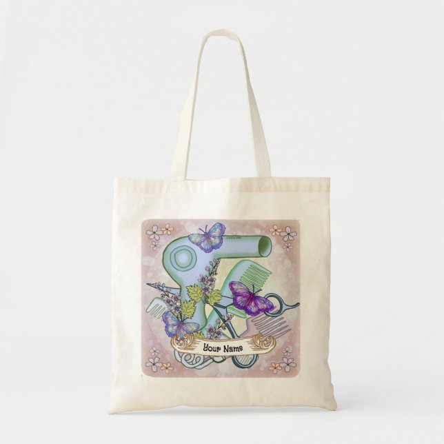 Tote Bag Esthéticienne Papillon  (Devant)