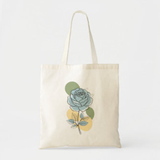 Tote Bag Esthétique botanique moderne - Dessin au trait de