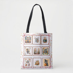 Tote Bag Esthétique de Halloween fantaisiste rétro, Hallowe
