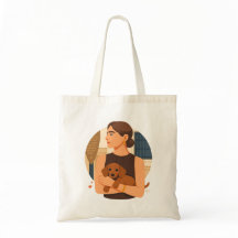 Esthétique moderne de maman de chien avec un chiot
