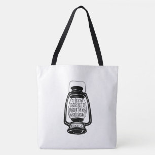 Tote Bag Et Lux In Tenebris Jean 1 Latin Bible Verse