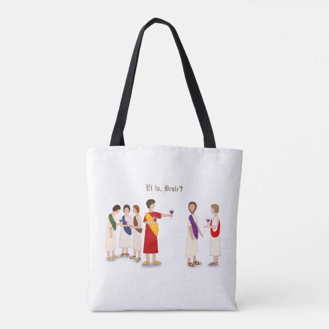 Tote Bag Et Tu Brute ? Julius César à une fête (Dos)