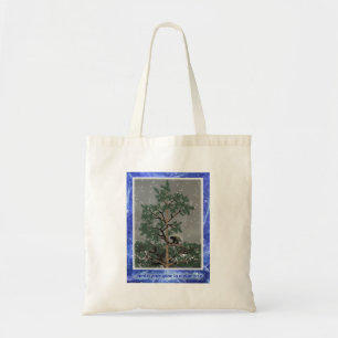 Tote Bag Et Une Porcupine Dans Un Pin Tree