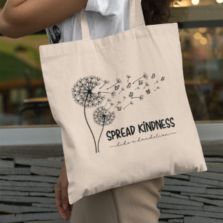 Tote Bag Étaler La Douceur Comme Un Papillon Dandelion Pers