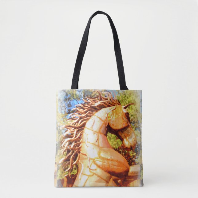 Tote Bag étalon brun de mustang (Devant)