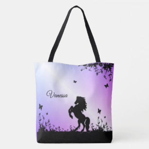 Tote Bag Étalon noir cabré