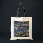 Tote Bag Etang Lily, Monet<br><div class="desc">Oscar-Claude Monet (14 novembre 1840 - 5 décembre 1926) était un peintre français, un fondateur de la peinture impressionniste française et le praticien le plus constant et le plus prolifique de la philosophie du mouvement d'exprimer ses perceptions avant la nature, surtout en ce qui concerne la peinture en plein air...</div>