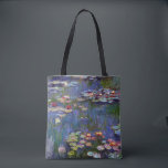 Tote Bag Etang Lily, Monet<br><div class="desc">Oscar-Claude Monet (14 novembre 1840 - 5 décembre 1926) était un peintre français, un fondateur de la peinture impressionniste française et le praticien le plus constant et le plus prolifique de la philosophie du mouvement d'exprimer ses perceptions avant la nature, surtout en ce qui concerne la peinture en plein air...</div>