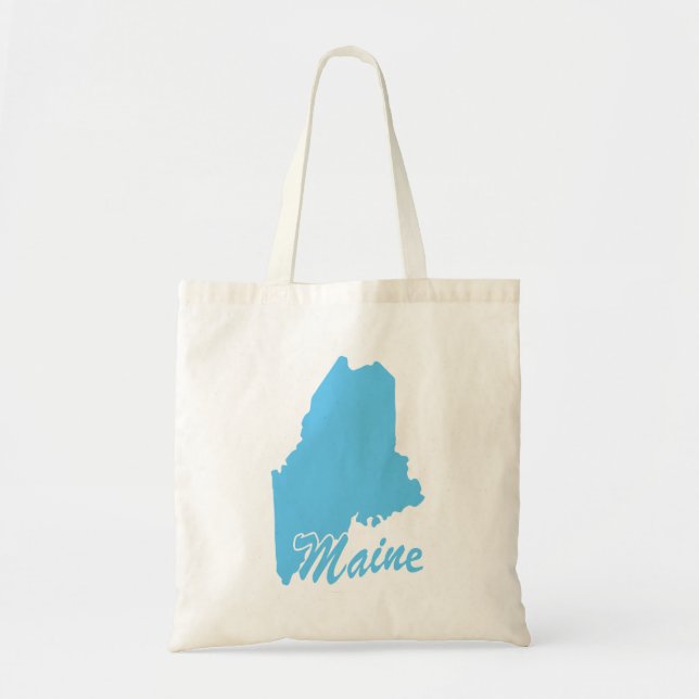 Tote Bag État De La Forme Du Maine (Devant)