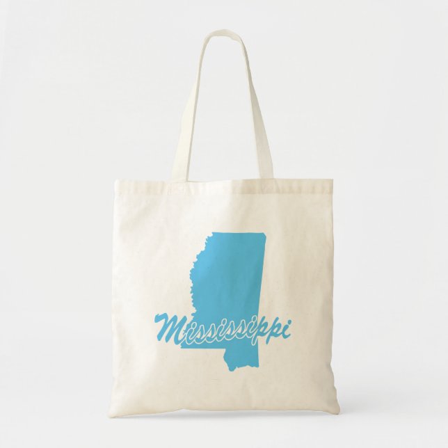 Tote Bag État De La Forme Du Mississippi (Devant)