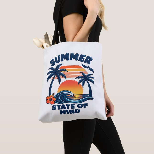 Tote Bag État d'esprit d'été (De près)