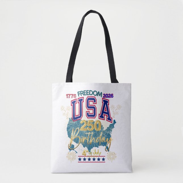 TOTE BAG ÉTATS-UNIS 250 ANS DE LIBERTÉ (Devant)