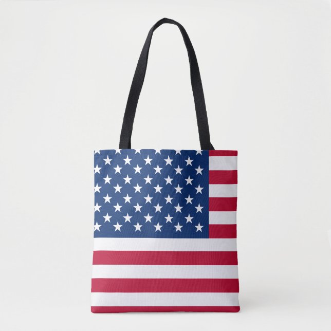Tote Bag États-Unis Drapeau américain étoiles et rayures (Devant)