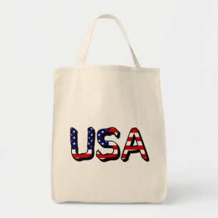 Tote Bag États-Unis superposés sur le drapeau américain gtt