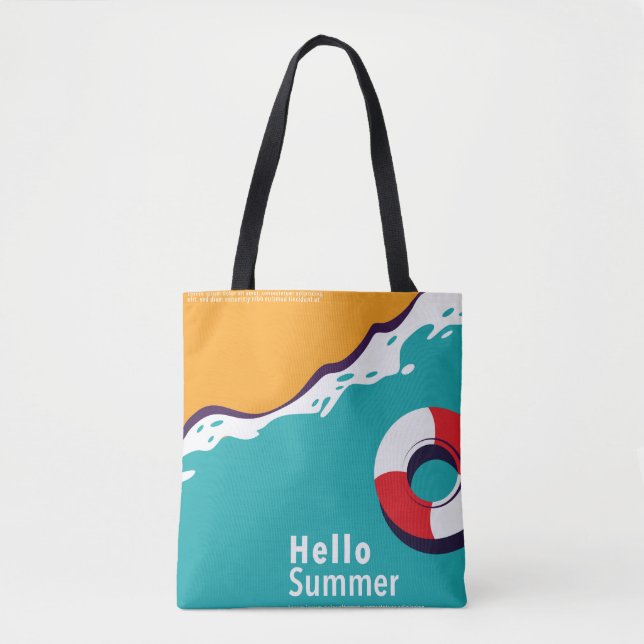 Tote Bag Été coloré (Devant)