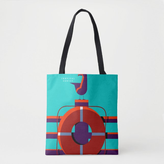 Tote Bag Été coloré (Devant)