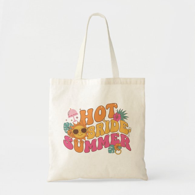 Tote Bag Été de Mariée Chaud Rétro Tropical Enterrement de  (Devant)