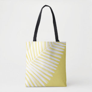 Tote Bag Été feuille tropicale monochromie