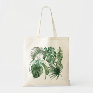 Tote Bag Eté moderne Feuilles tropicaux Monstera Beach