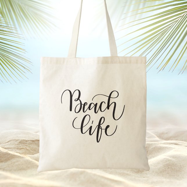 Tote Bag Été Moderne Noir et Blanc Tendance (Créateur téléchargé)