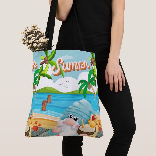 Tote Bag ÉTÉ, style nomo (De près)