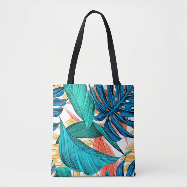 Tote Bag été tropical feuille exotique (Devant)