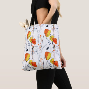 Tote Bag Été tropical Jolies fleurs jaunes Design