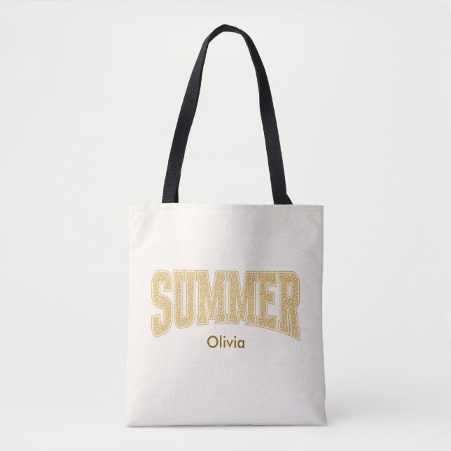 Tote Bag ÉTÉ Varsity Sunset Ditzy Floral (Devant)