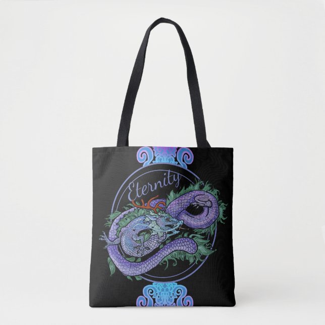 Tote Bag Eternité du dragon oriental (Devant)