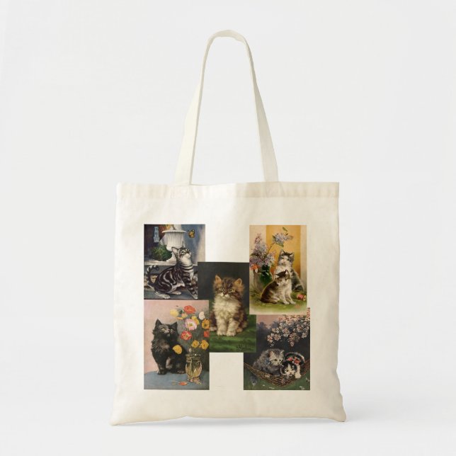 Tote Bag Êtes-vous la dame du chat fou ! Kittens victorien (Devant)